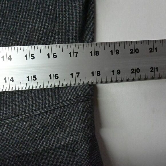 Altamonda 40R Gray Check Double Breasted Peak Lapel Mens Suit Jacket Sport Coat - Picture 8 of 12